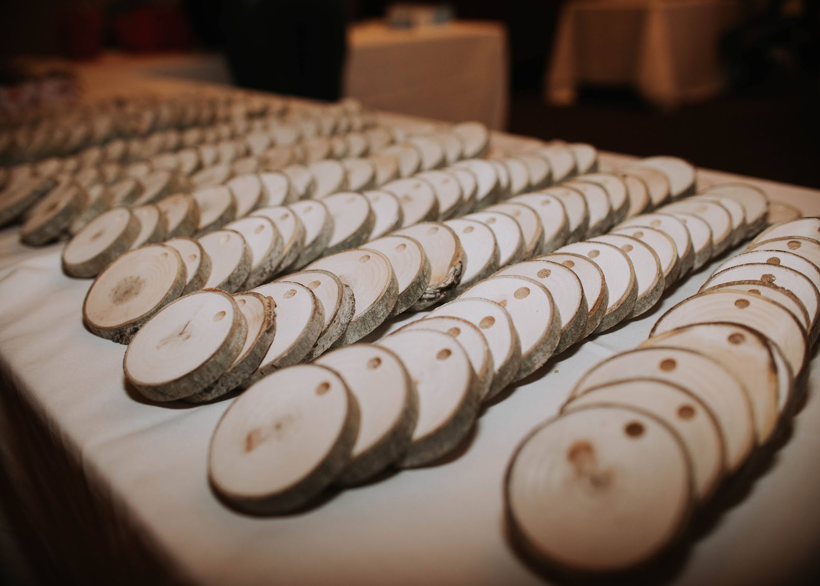 Handmade wood slice ornaments